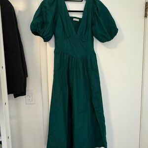 Abercrombie & Fitch Green Long Sleeve Dress